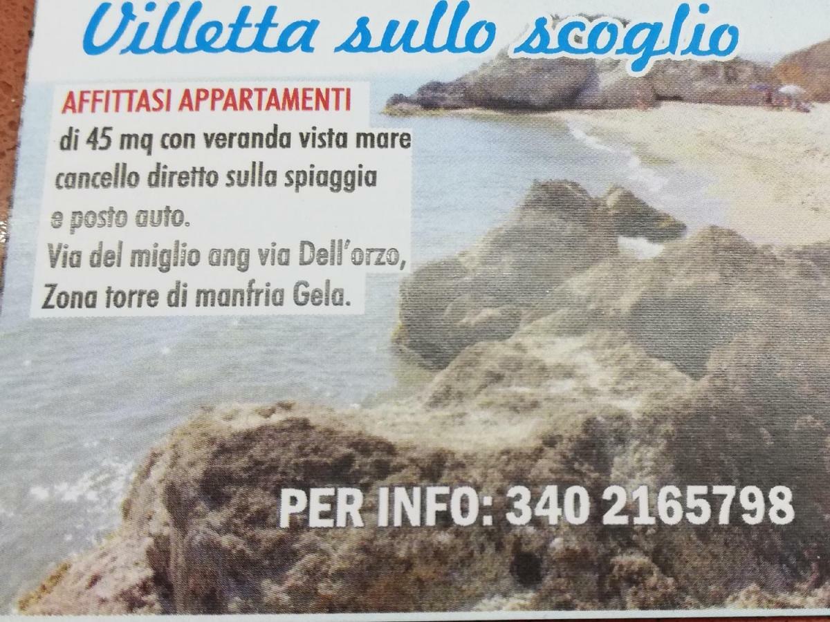 Villetta Sullo Scoglio Gela Dış mekan fotoğraf